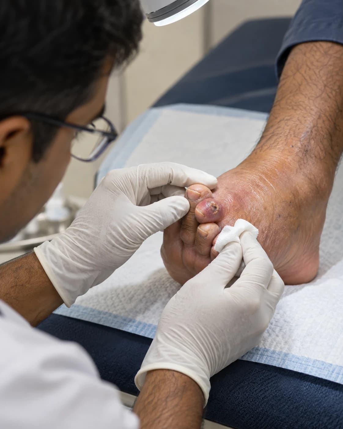 Foot Infection supporting clinical detail at Merina Medical Centre