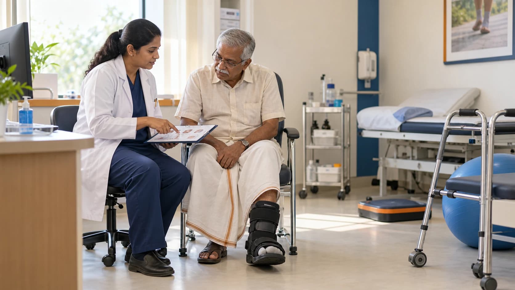 Non-Healing Foot Ulcer care at Merina Medical Centre