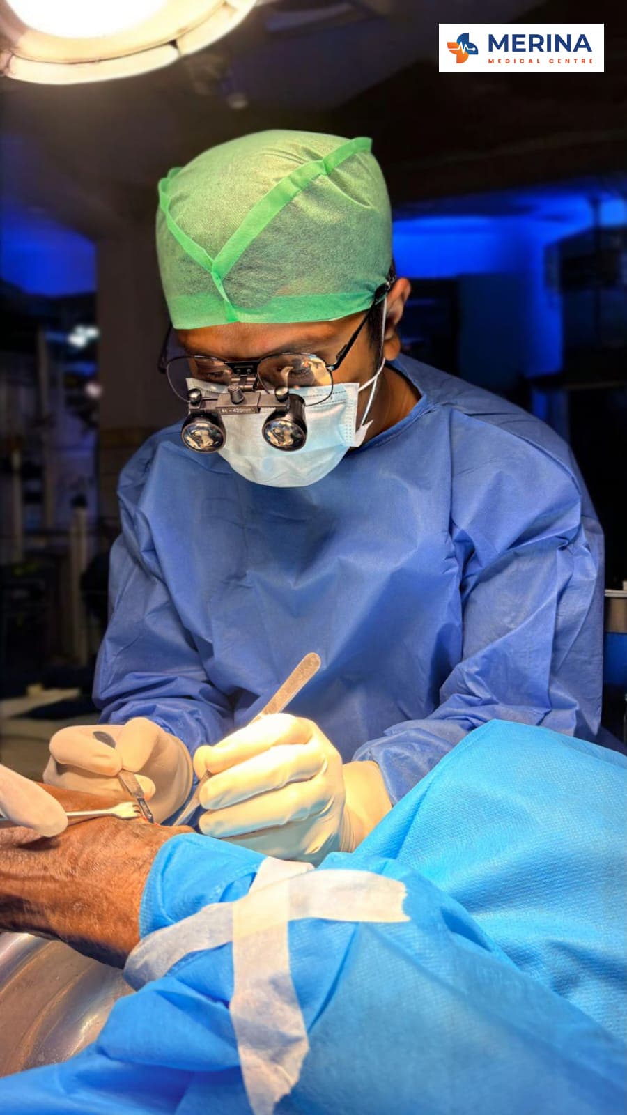 Dr. Nirupan providing specialist clinical care