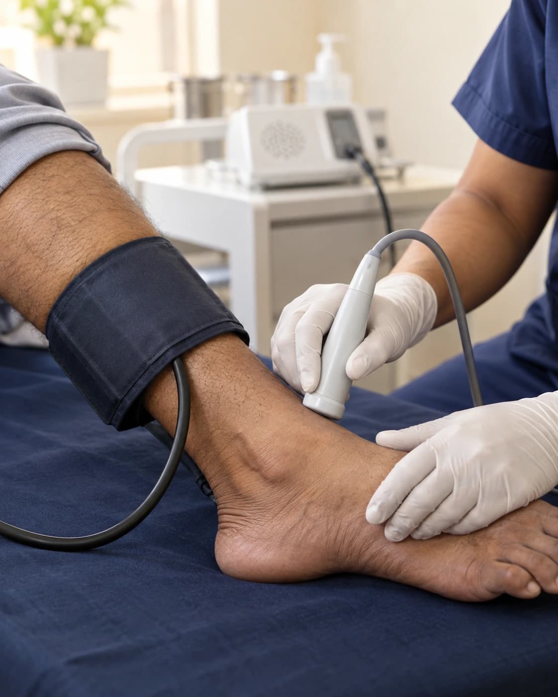 Ankle-Brachial Index (ABI) Test supporting clinical detail at Merina Medical Centre