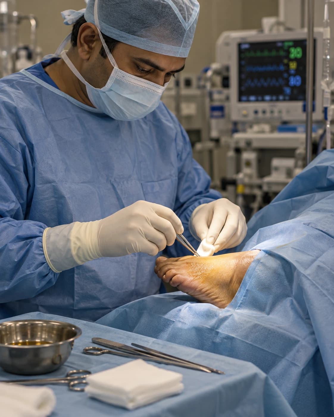 Diabetic Foot Surgery supporting clinical detail at Merina Medical Centre