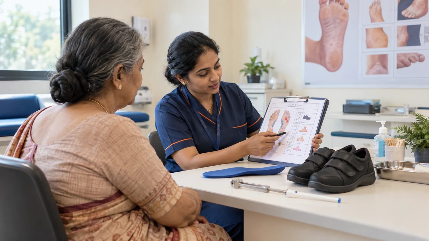 Diabetic Foot Risk Assessment care at Merina Medical Centre