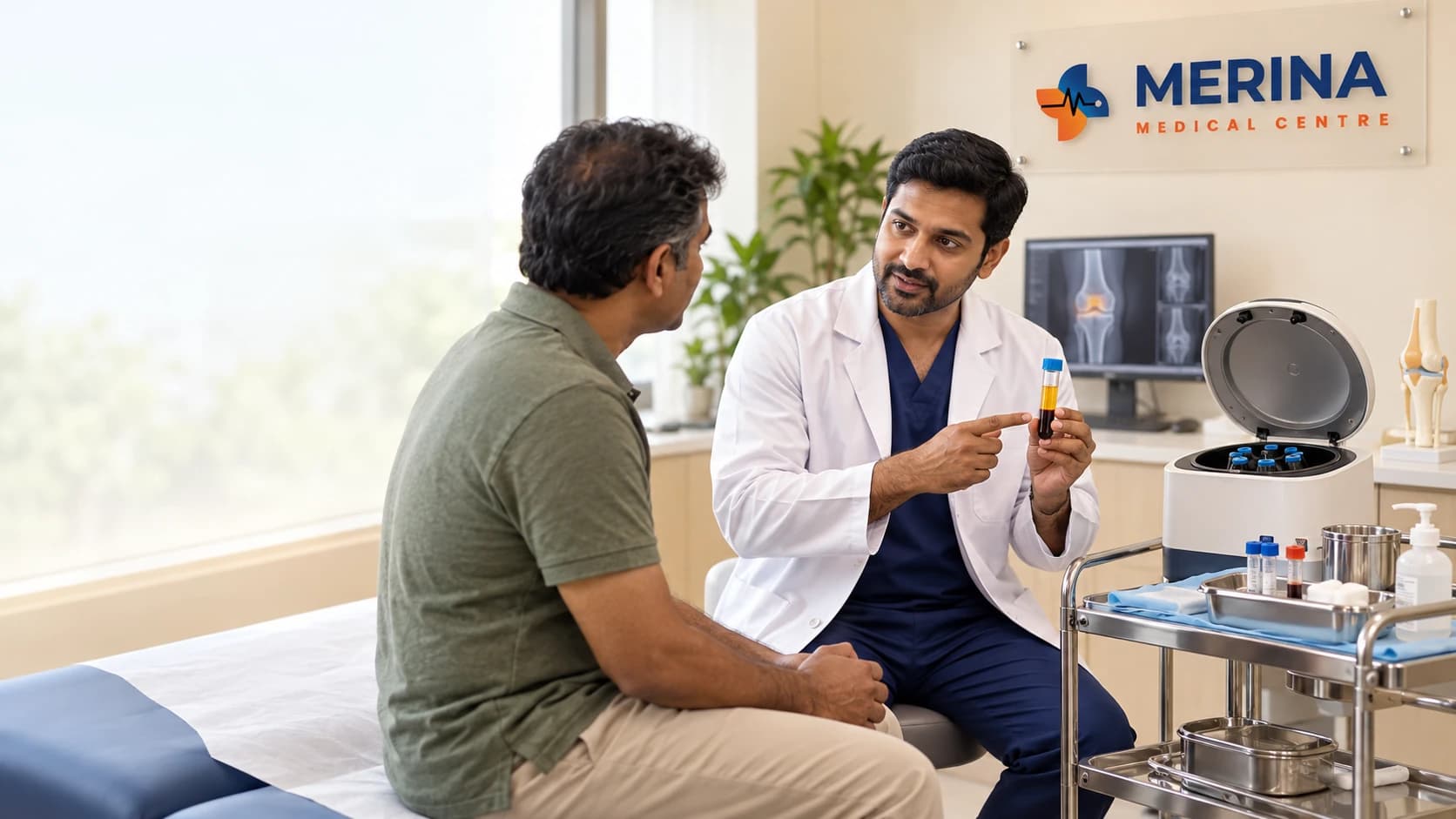 PRP Therapy Consultation care at Merina Medical Centre